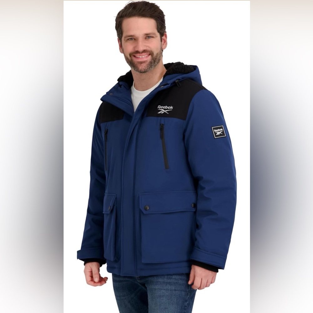 New with tags!!  Reebok Men's Insulated Softshell Winter Jacket